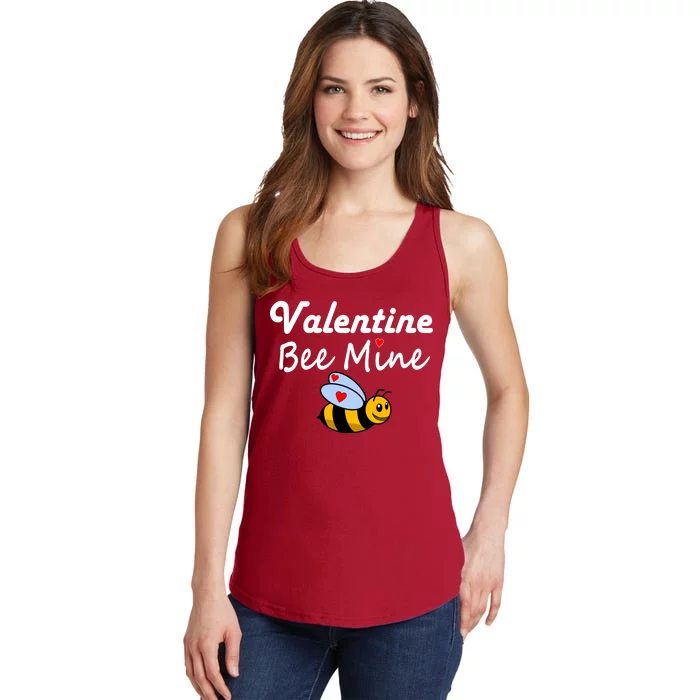 Valentine's Day Bee Mine Ladies Essential Tank