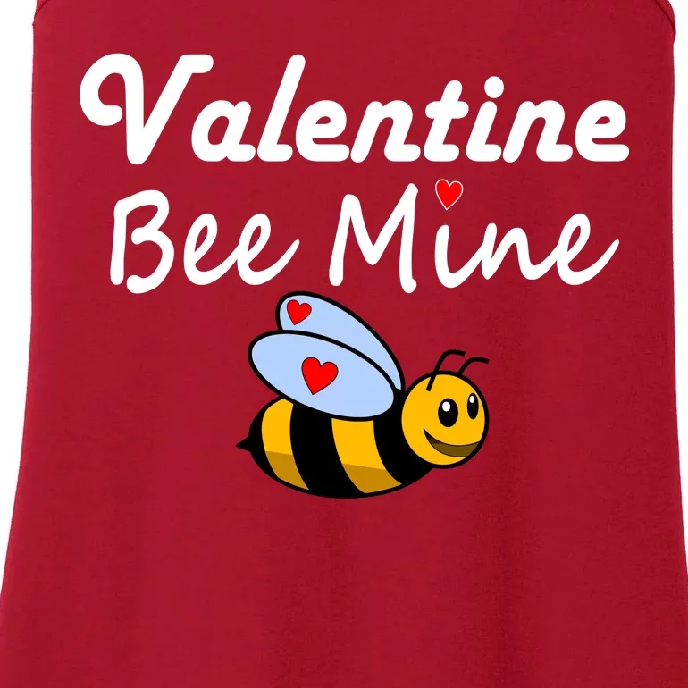 Valentine's Day Bee Mine Ladies Essential Tank