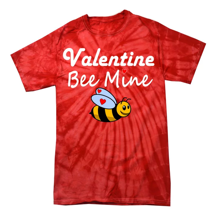 Valentine's Day Bee Mine Tie-Dye T-Shirt