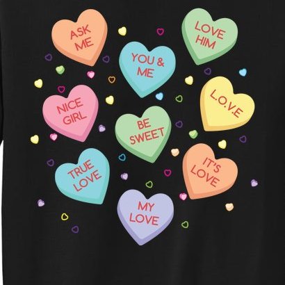 Valentine's Day Candy Hearts Sweatshirt