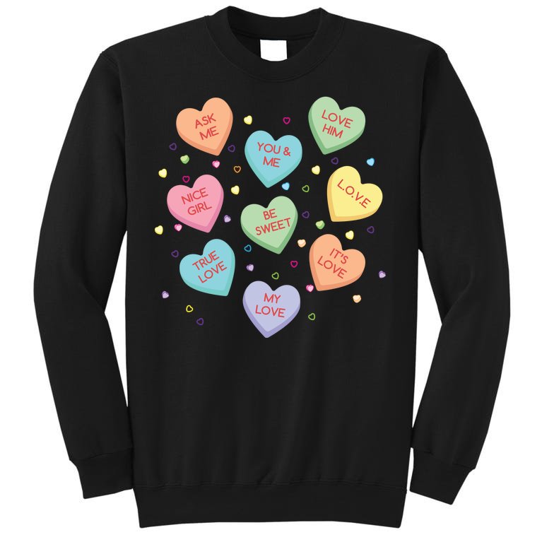 Valentine's Day Candy Hearts Sweatshirt