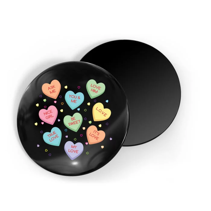 Valentine's Day Candy Hearts Magnet