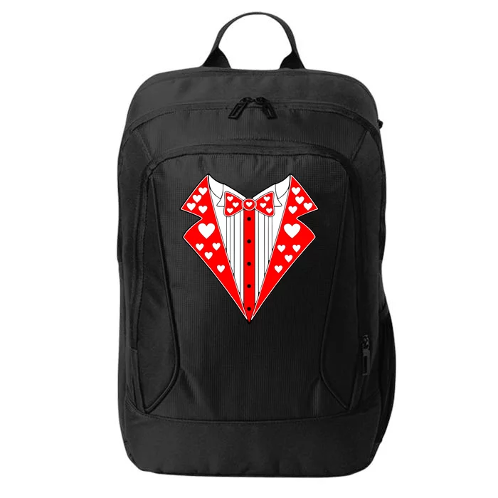 Valentine's Day Heart Tuxedo City Backpack