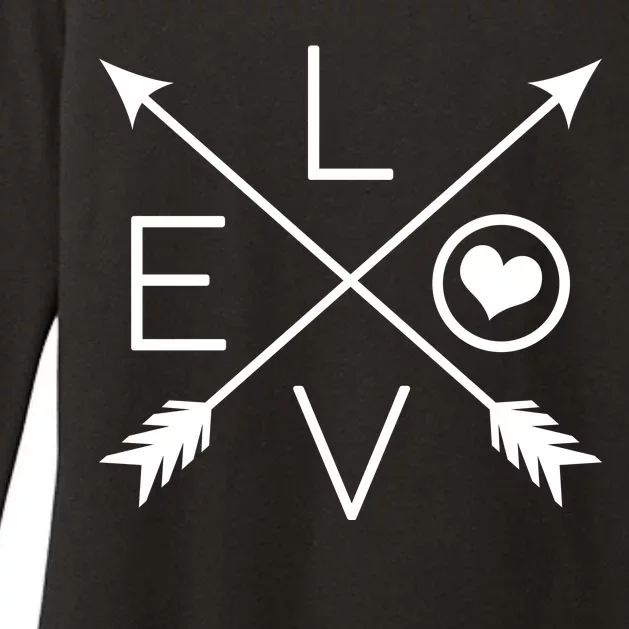 Valentines Day Love Arrows Womens CVC Long Sleeve Shirt