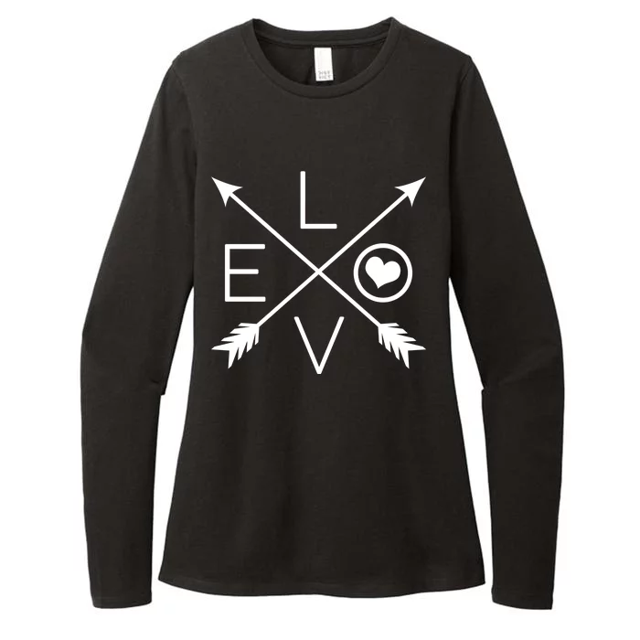 Valentines Day Love Arrows Womens CVC Long Sleeve Shirt