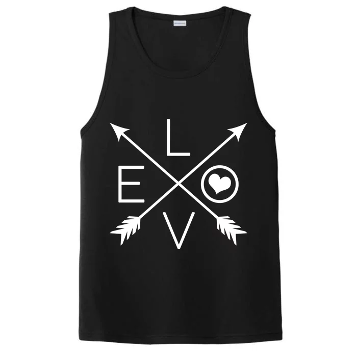 Valentines Day Love Arrows Performance Tank