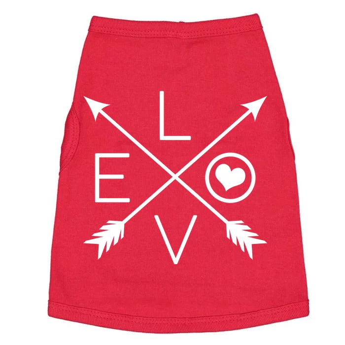 Valentines Day Love Arrows Doggie Tank