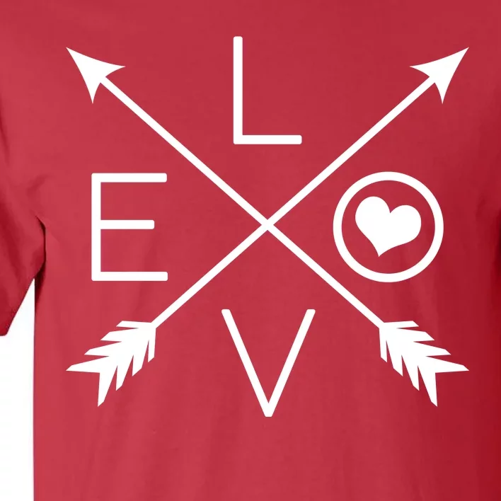 Valentines Day Love Arrows Tall T-Shirt