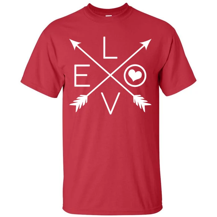 Valentines Day Love Arrows Tall T-Shirt