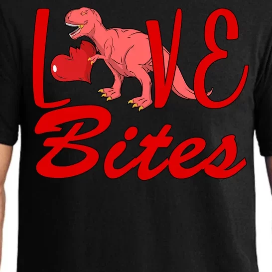 Valentines Day Love Bites Dinosaur Pajama Set