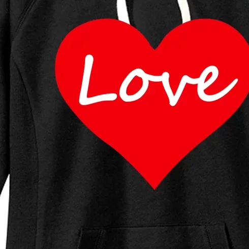 Valentine's Day Love Heart Women's Fleece Hoodie