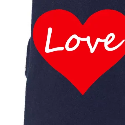 Valentine's Day Love Heart Doggie 3-End Fleece Hoodie