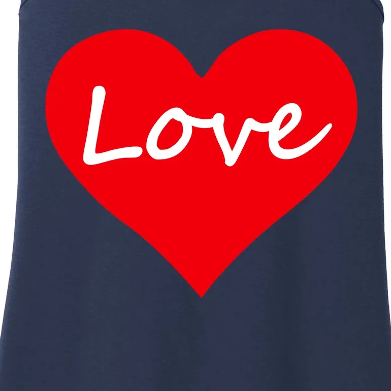 Valentine's Day Love Heart Ladies Essential Tank