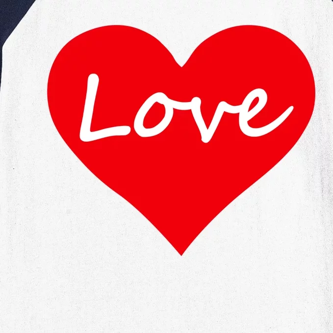 Valentine's Day Love Heart Baseball Sleeve Shirt