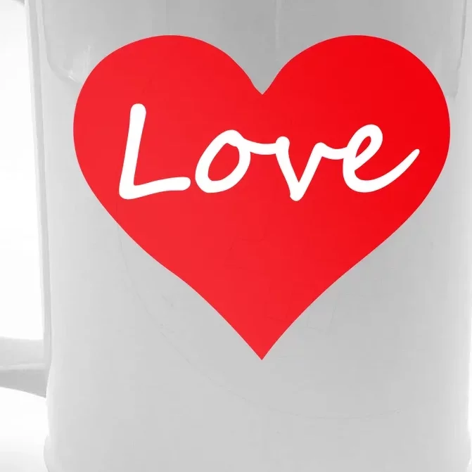 Valentine's Day Love Heart Front & Back Beer Stein