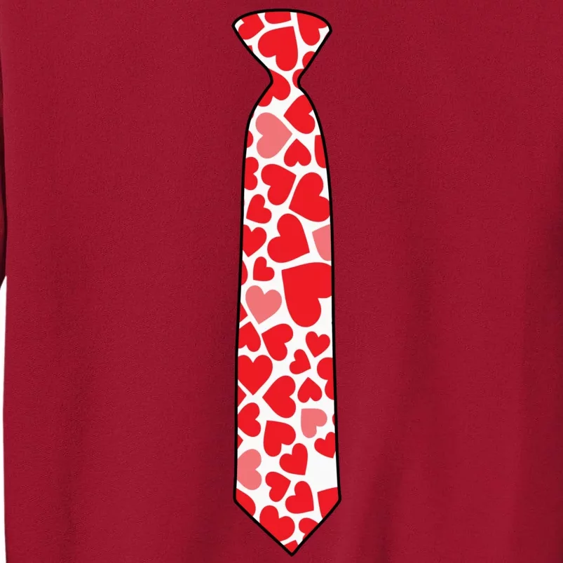 Valentine's Day Love Hearts Tie Tall Sweatshirt