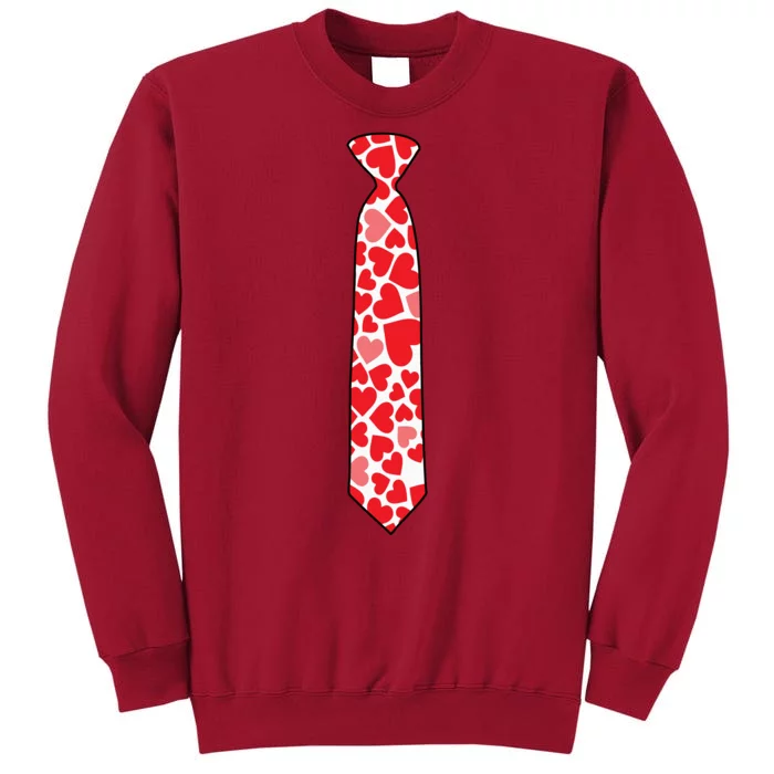 Valentine's Day Love Hearts Tie Tall Sweatshirt