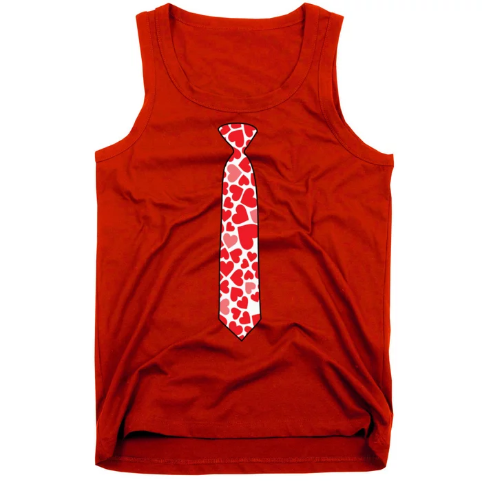 Valentine's Day Love Hearts Tie Tank Top