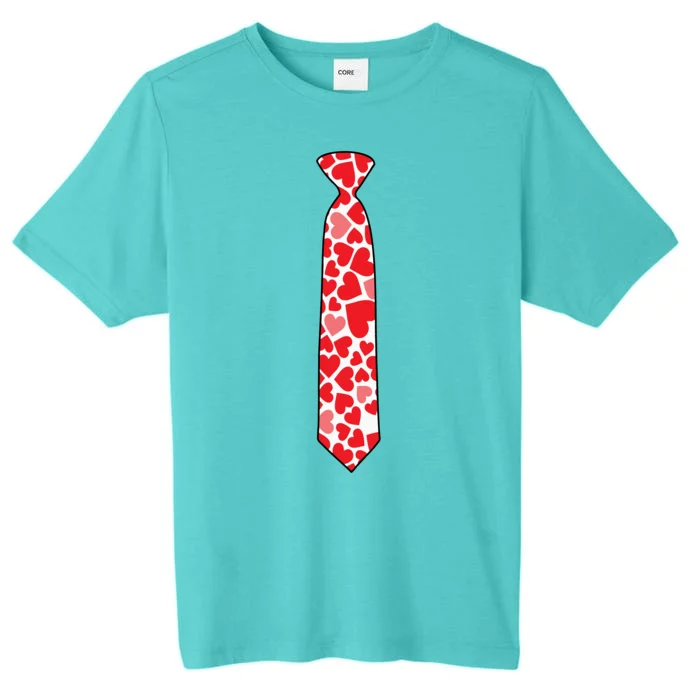 Valentine's Day Love Hearts Tie ChromaSoft Performance T-Shirt