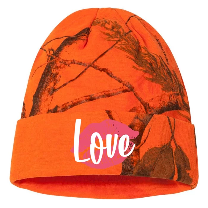 Valentines Day Love Lips Kati - 12in Camo Beanie