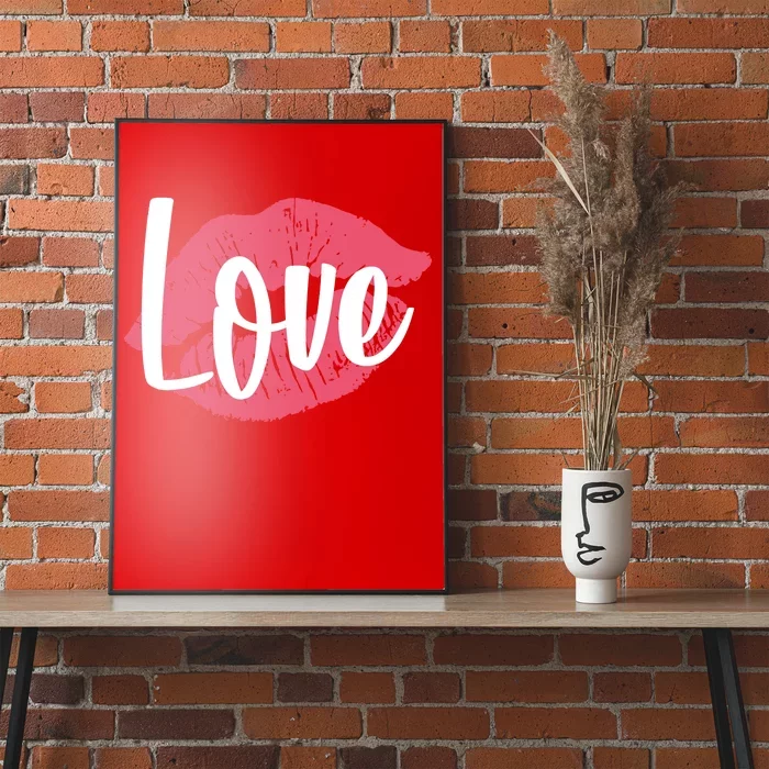 Valentines Day Love Lips Poster