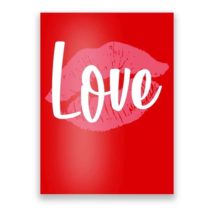 Valentines Day Love Lips Poster