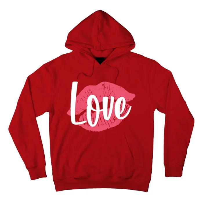 Valentines Day Love Lips Tall Hoodie