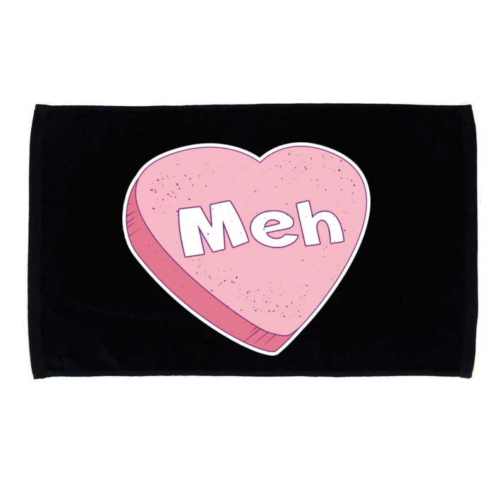 Valentine's Day Meh Conversation Heart Candy Microfiber Hand Towel