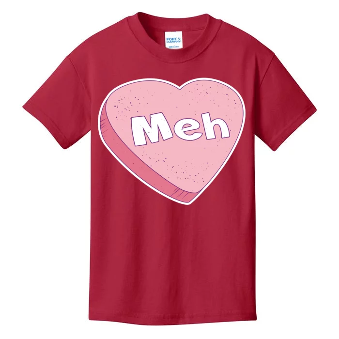 Valentine's Day Meh Conversation Heart Candy Kids T-Shirt