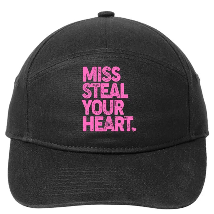 Valentine's Day Miss Steal Your Heart 7-Panel Snapback Hat