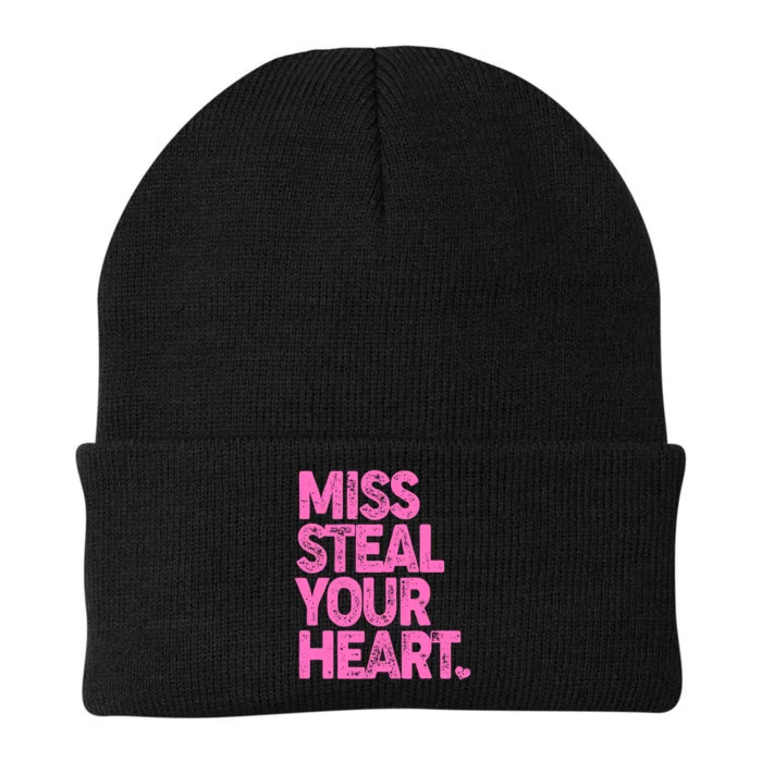 Valentine's Day Miss Steal Your Heart Knit Cap Winter Beanie