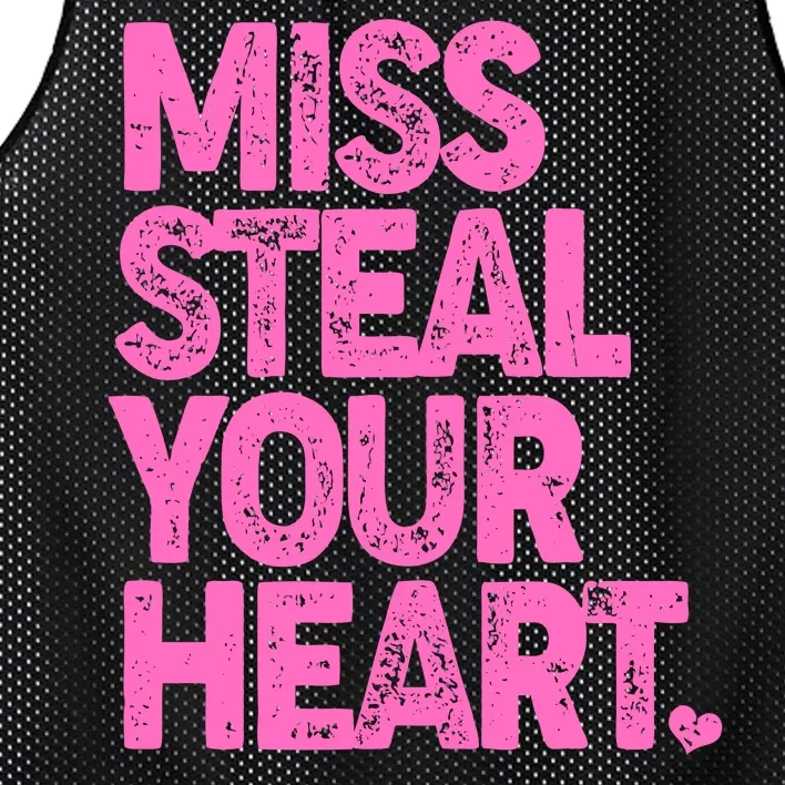 Valentine's Day Miss Steal Your Heart Mesh Reversible Basketball Jersey Tank