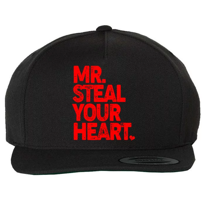 Valentine's Day Mr Steal Your Heart Wool Snapback Cap