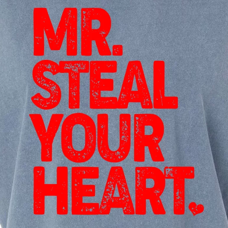 Valentine's Day Mr Steal Your Heart Garment-Dyed Women's Muscle Tee