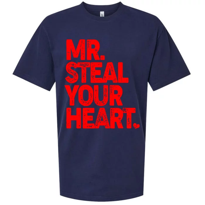 Valentine's Day Mr Steal Your Heart Sueded Cloud Jersey T-Shirt