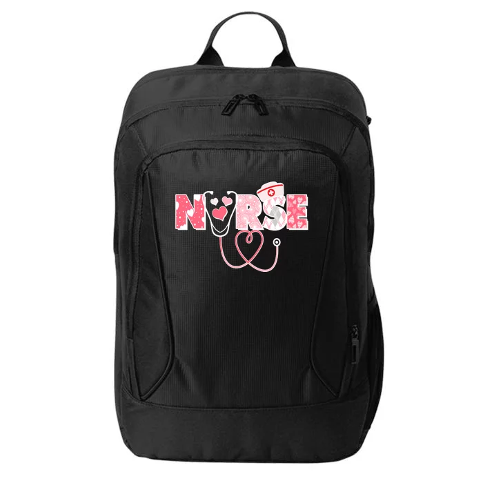 Valentine's Day Nurse Love City Backpack