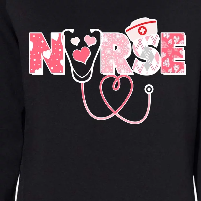 Valentine's Day Nurse Love Womens California Wash Sweatshirt