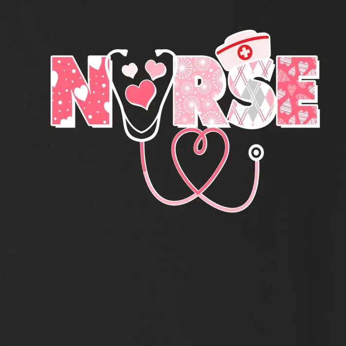 Valentine's Day Nurse Love Toddler Long Sleeve Shirt