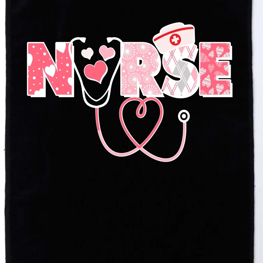 Valentine's Day Nurse Love Platinum Collection Golf Towel