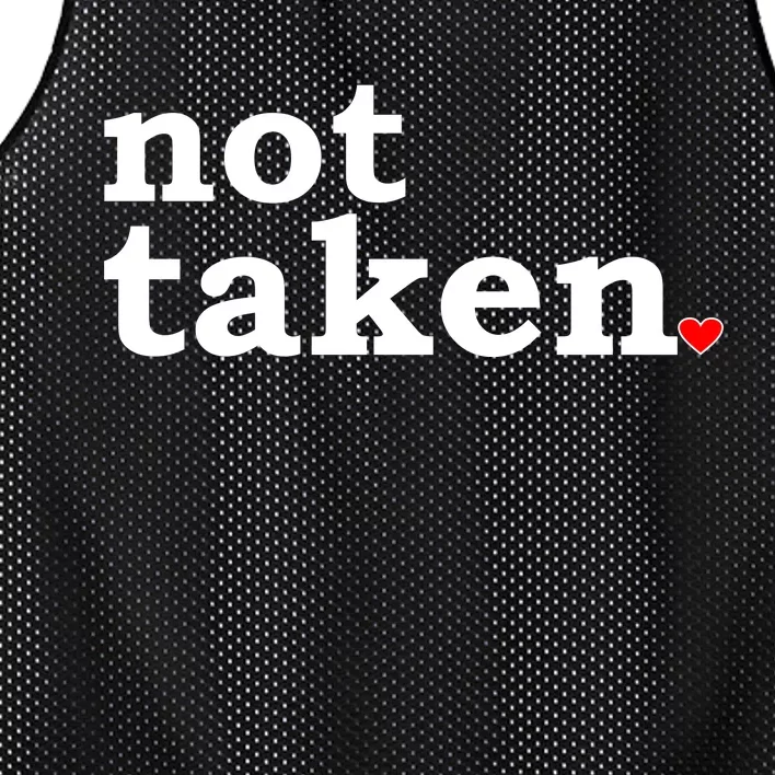 Valentine's Day Relationship Status Not Taken. Single Heart Mesh Reversible Basketball Jersey Tank