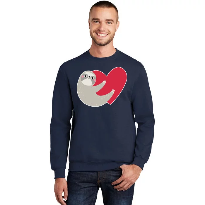 Valentines Day Sloth Heart Sweatshirt