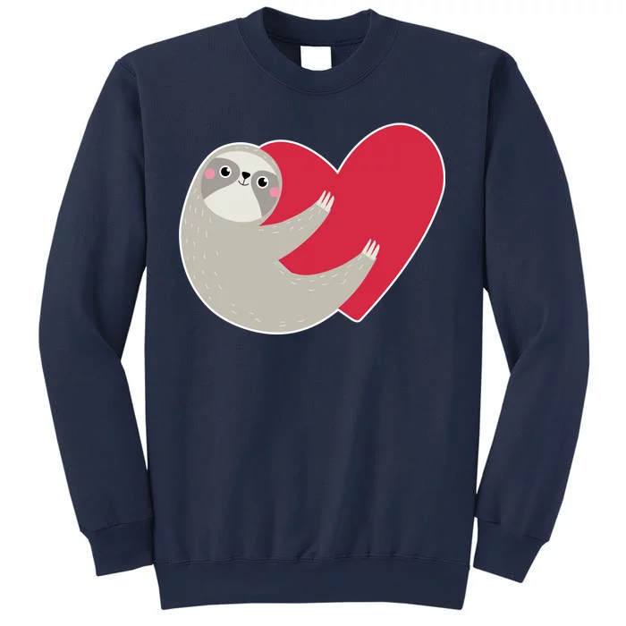 Valentines Day Sloth Heart Sweatshirt