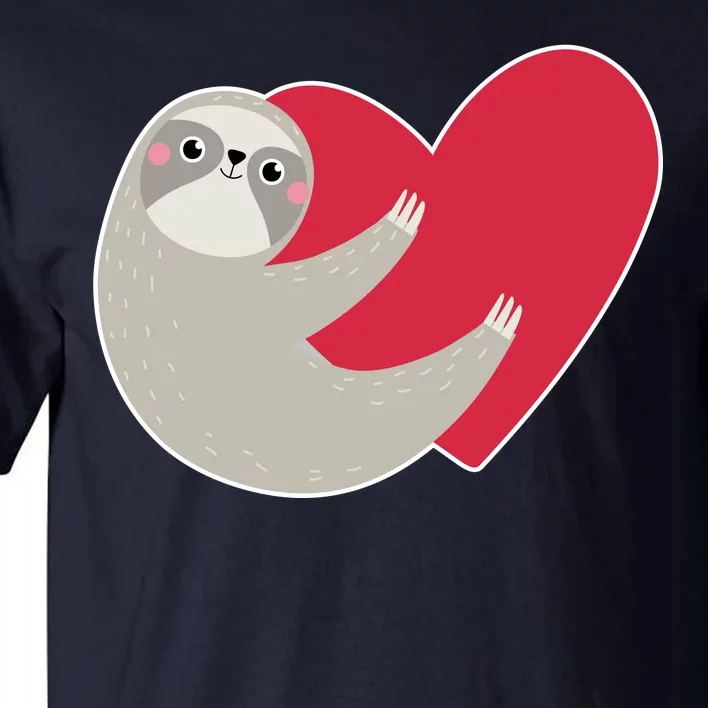 Valentines Day Sloth Heart Tall T-Shirt