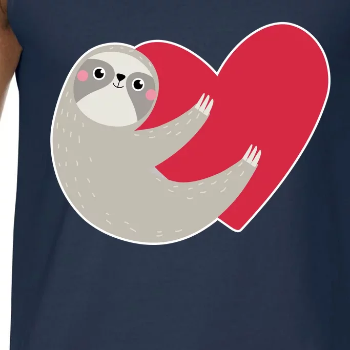 Valentines Day Sloth Heart Comfort Colors® Tank Top