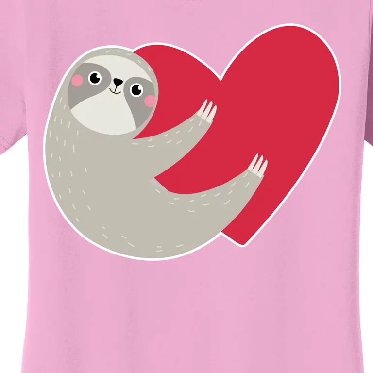 Valentines Day Sloth Heart Women's T-Shirt