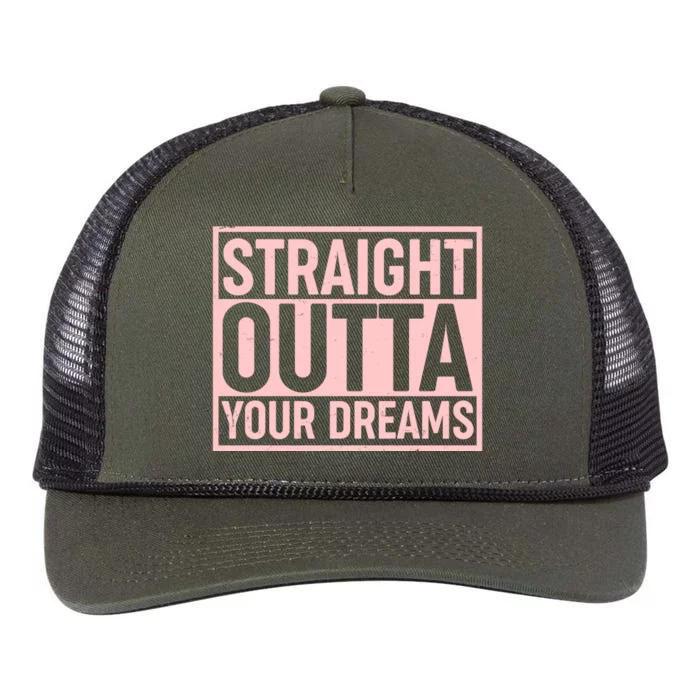 Valentine's Day Straight Outta Your Dreams meme Retro Rope Trucker Hat Cap