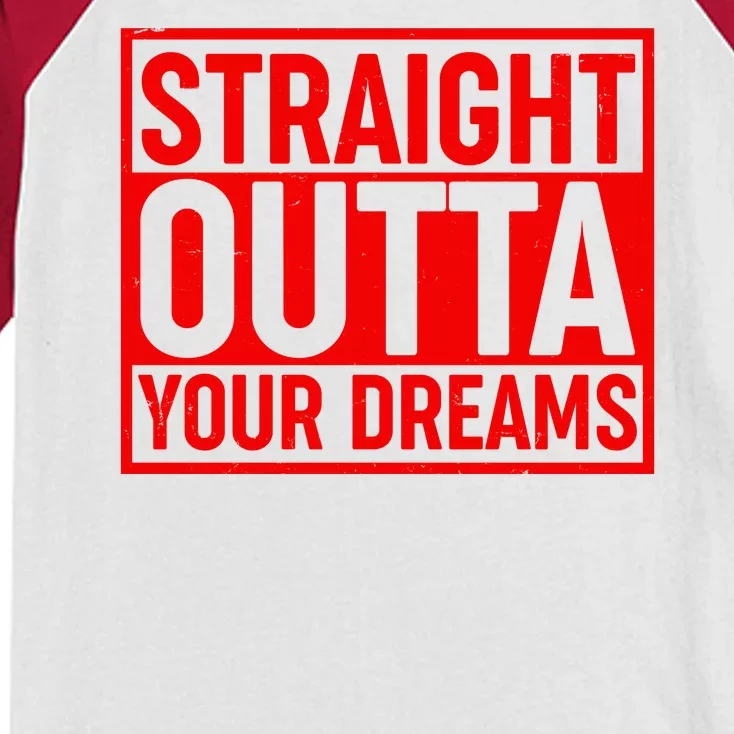 Valentine's Day Straight Outta Your Dreams meme Kids Colorblock Raglan Jersey