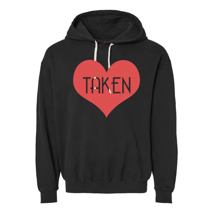 Valentine's Day Taken Heart Garment-Dyed Fleece Hoodie