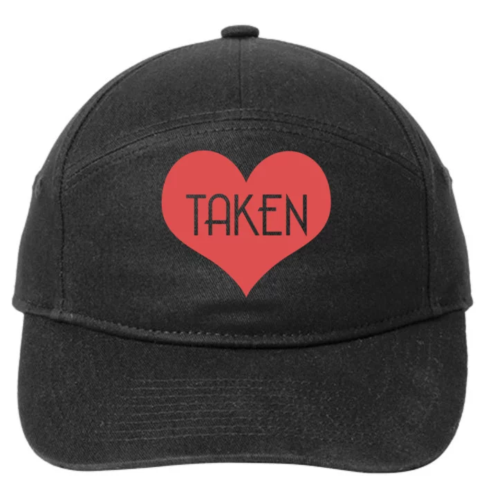 Valentine's Day Taken Heart 7-Panel Snapback Hat