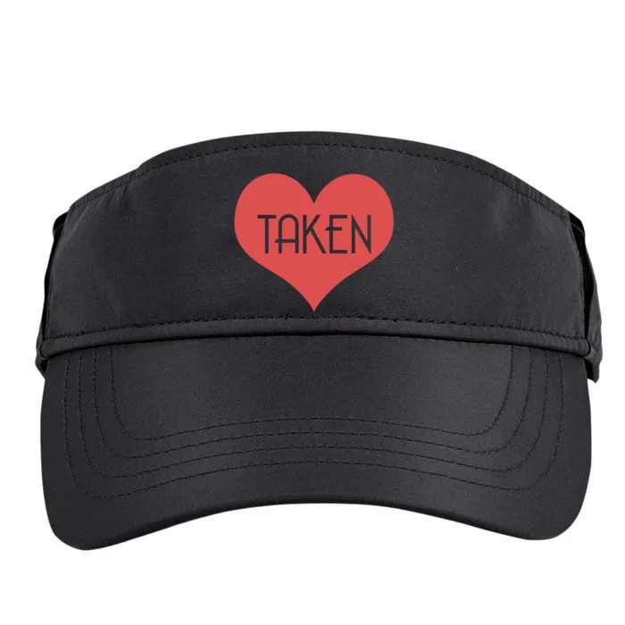 Valentine's Day Taken Heart Adult Drive Performance Visor